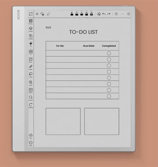 eBookReader Onyx BOOX Note Max to do